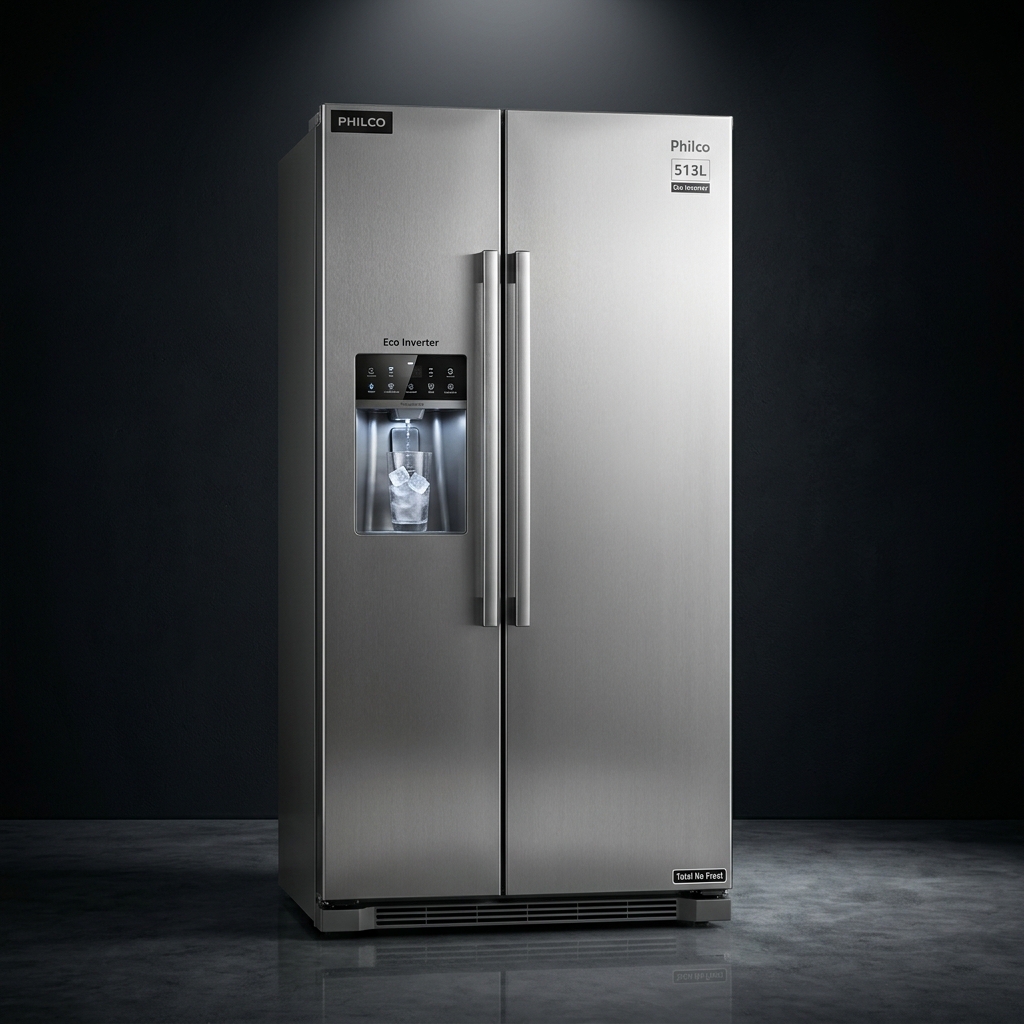 Geladeira Philco Eco Inverter 513L com dispenser